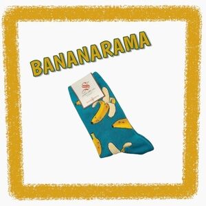 Kawaii Set of Banana Socks + Banana Pouch, Wallet, Coin Purse, Pencil case